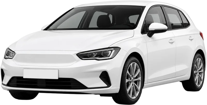 White hatchback cab category available with Wahano