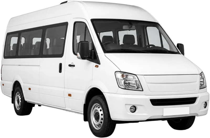 White tempo traveller category available with Wahano